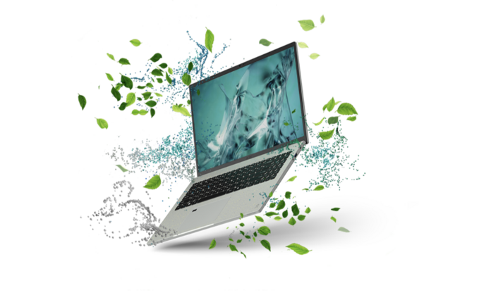 Acer presenta un laptop sostenibile realizzato con gusci di ostriche